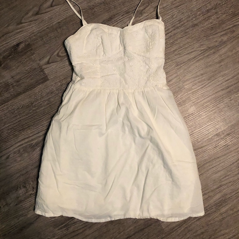 H&M White mini sundress
